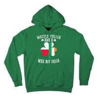 Polish Wee Bit Irish Poland Funny St Patricks Day Tall Hoodie