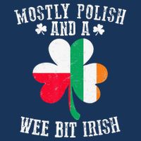 Polish Wee Bit Irish Poland Funny St Patricks Day Infant Baby Jersey Bodysuit
