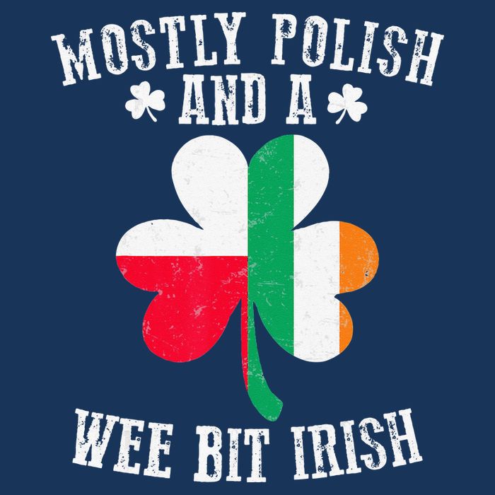 Polish Wee Bit Irish Poland Funny St Patricks Day Infant Baby Jersey Bodysuit