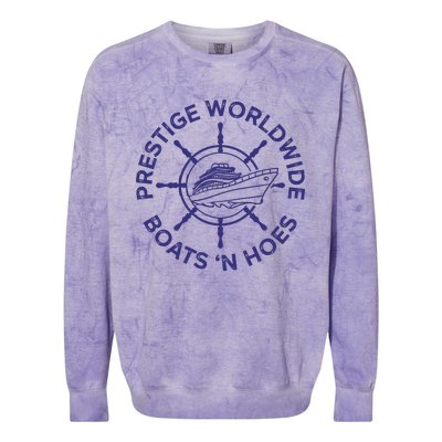 Prestige Worldwide Boats 'N Hoes Colorblast Crewneck Sweatshirt