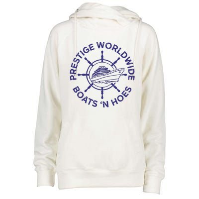 Prestige Worldwide Boats 'N Hoes Womens Funnel Neck Pullover Hood