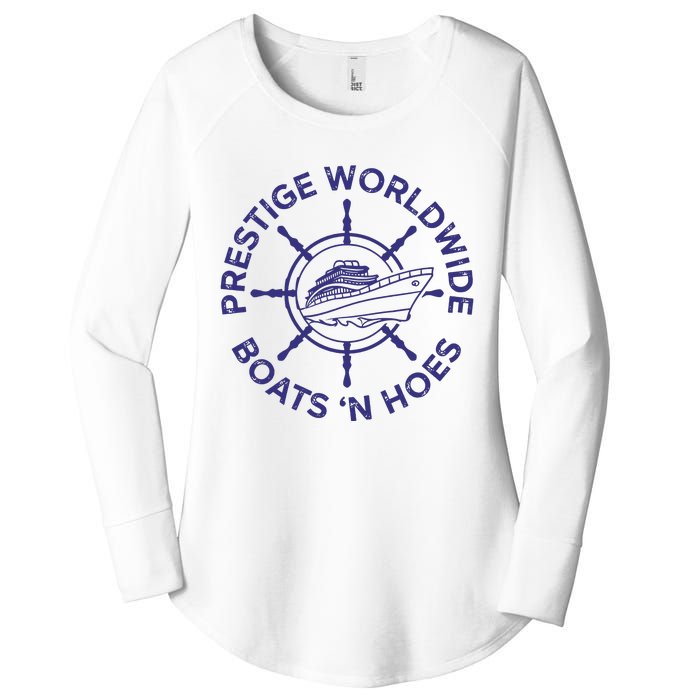 Prestige Worldwide Boats 'N Hoes Women's Perfect Tri Tunic Long Sleeve Shirt