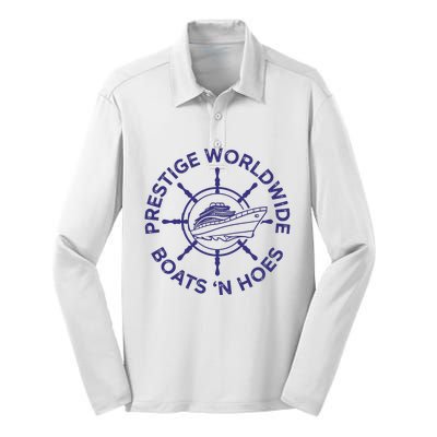 Prestige Worldwide Boats 'N Hoes Silk Touch Performance Long Sleeve Polo