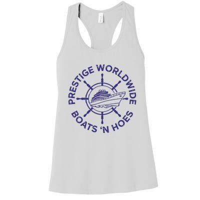 Prestige Worldwide Boats 'N Hoes Women's Racerback Tank