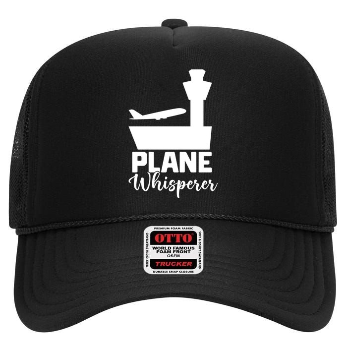 Plane Whisperer Charm High Crown Mesh Back Trucker Hat