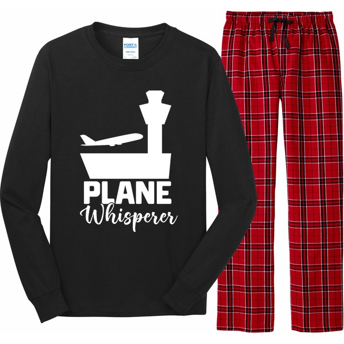 Plane Whisperer Charm Long Sleeve Pajama Set