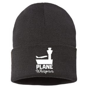 Plane Whisperer Charm Sustainable Knit Beanie