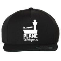 Plane Whisperer Charm Wool Snapback Cap