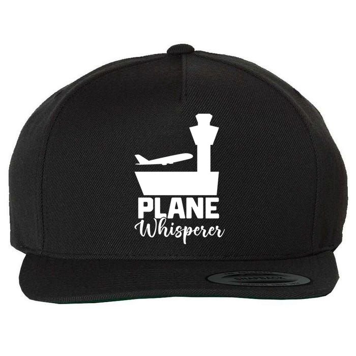 Plane Whisperer Charm Wool Snapback Cap