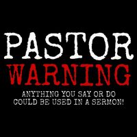 Pastor Warning Church Religious Faith Jesus Funny Christian Impact Tech Backpack