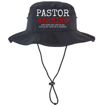 Pastor Warning Church Religious Faith Jesus Funny Christian Bucket Hat