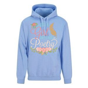 Poet Writer Cute Gift Just A Who Loves Poetry Gift Unisex Surf Hoodie