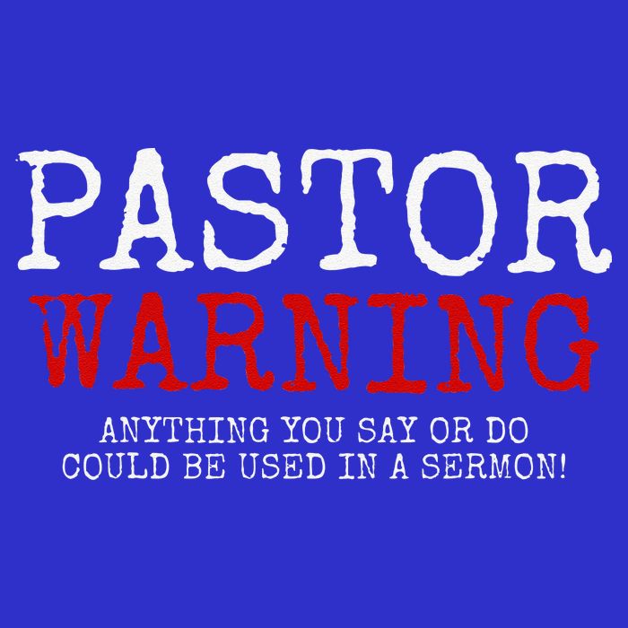 Pastor Warning Church Religious Faith Jesus Funny Christian Button