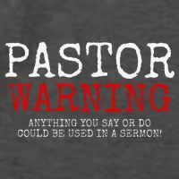 Pastor Warning Church Religious Faith Jesus Funny Christian Vector Backpack