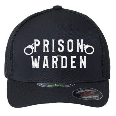 Prison Warden Correctional Prison Officer Halloween Costume Flexfit Unipanel Trucker Cap