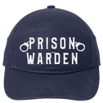 Prison Warden Correctional Prison Officer Halloween Costume 7-Panel Snapback Hat