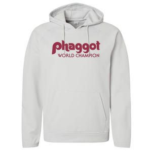 Phaggot World Champion Performance Fleece Hoodie