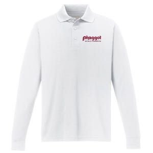 Phaggot World Champion Performance Long Sleeve Polo