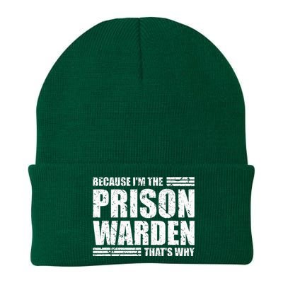 Prison Warden Costume Jail Corrections Officer Halloween Knit Cap Winter Beanie