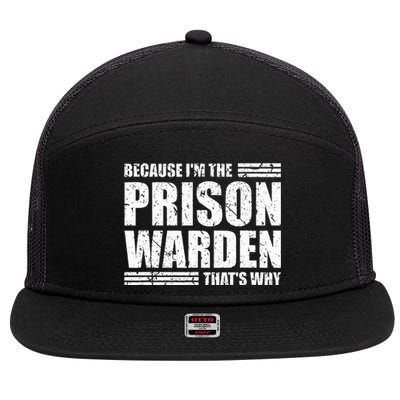 Prison Warden Costume Jail Corrections Officer Halloween 7 Panel Mesh Trucker Snapback Hat