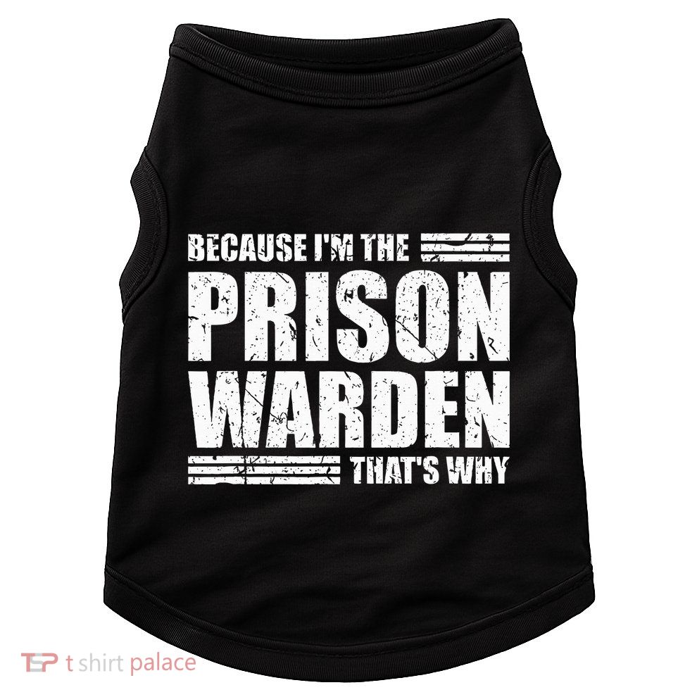 Prison Warden Costume Jail Corrections Officer Halloween Doggie Tank