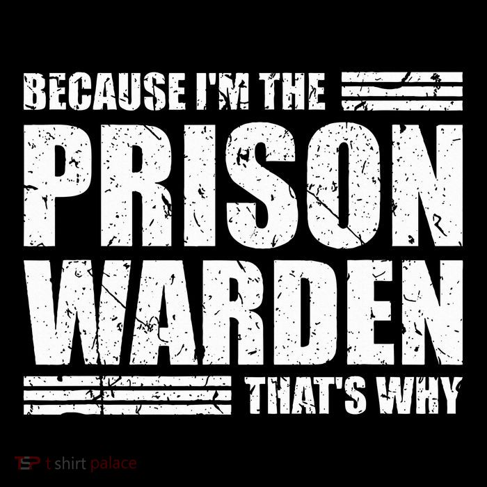Prison Warden Costume Jail Corrections Officer Halloween T-Shirt