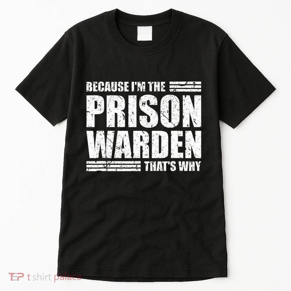 Prison Warden Costume Jail Corrections Officer Halloween Tall T-Shirt