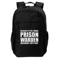 Prison Warden Costume Jail Corrections Officer Halloween Backpack