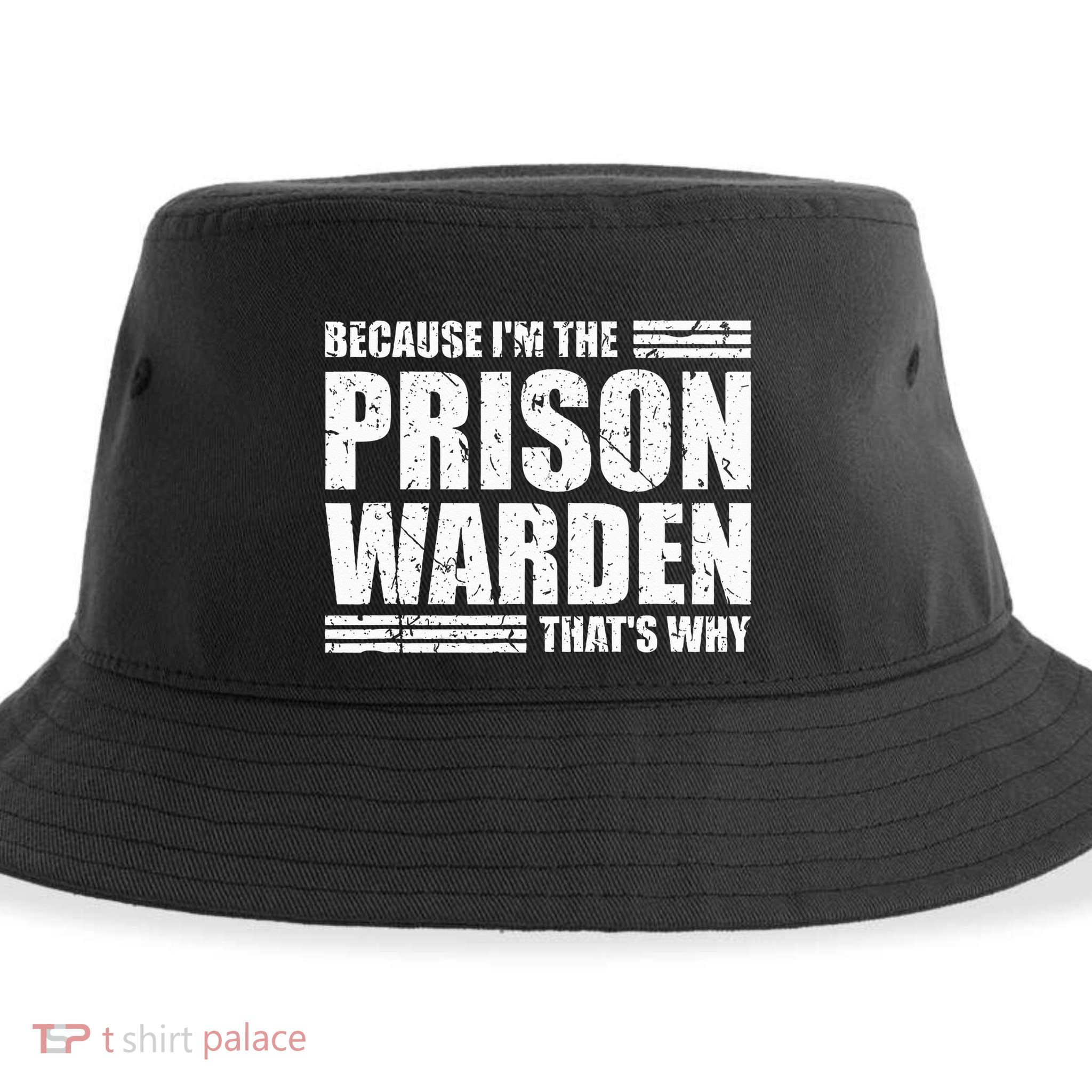 Prison Warden Costume Jail Corrections Officer Halloween Sustainable Bucket Hat