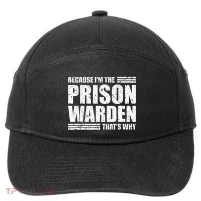 Prison Warden Costume Jail Corrections Officer Halloween 7-Panel Snapback Hat