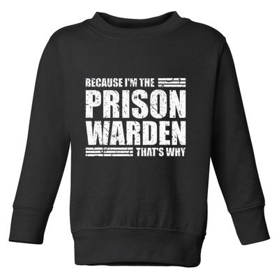 Prison Warden Costume Jail Corrections Officer Halloween Toddler Sweatshirt