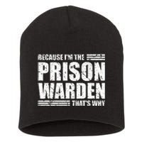 Prison Warden Costume Jail Corrections Officer Halloween Short Acrylic Beanie