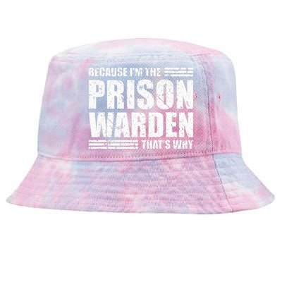 Prison Warden Costume Jail Corrections Officer Halloween Tie-Dyed Bucket Hat