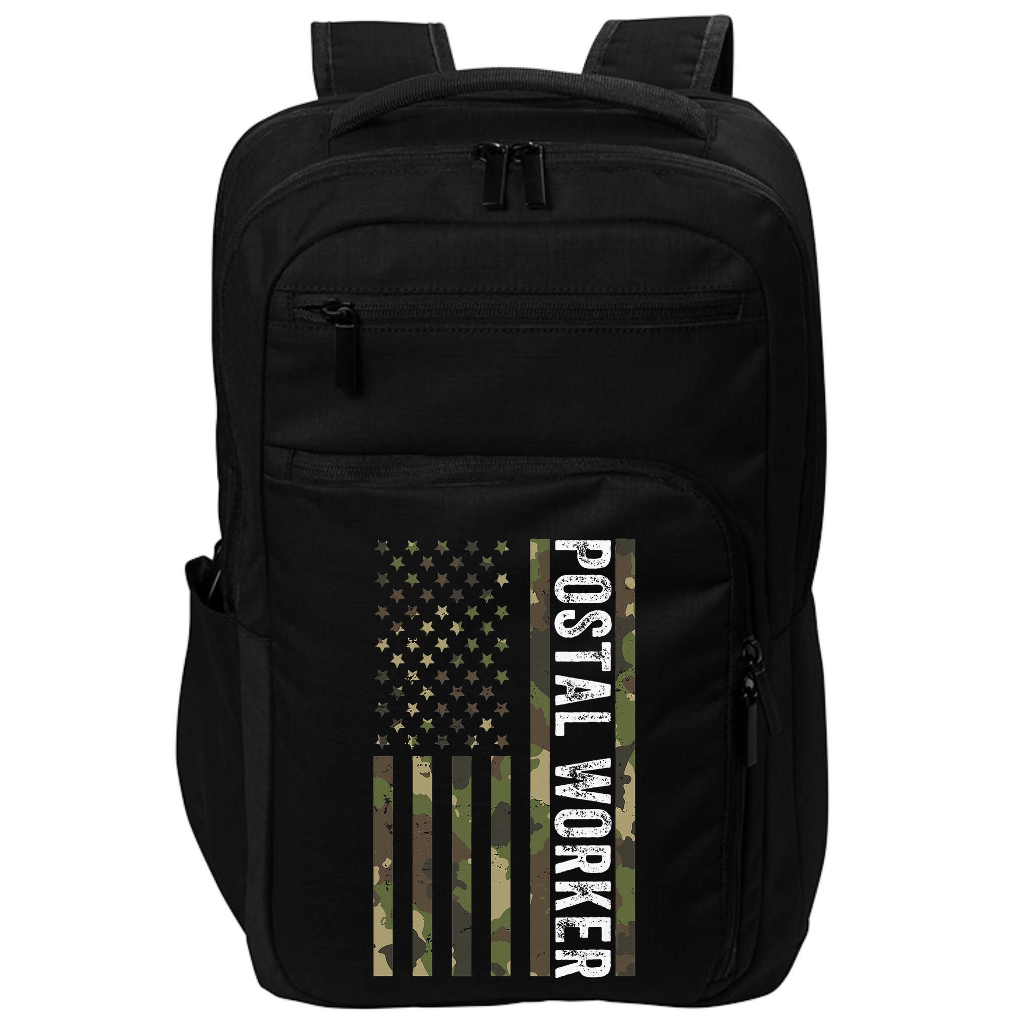 Postal Worker Camouflage American Flag Us Postal Service Impact Tech Backpack
