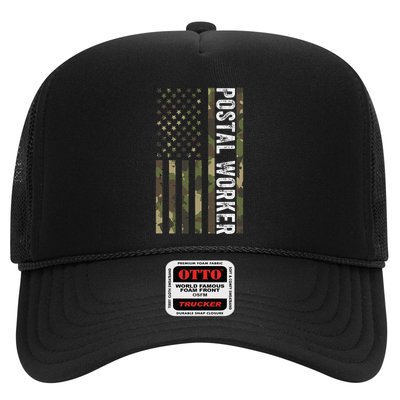 Postal Worker Camouflage American Flag Us Postal Service Trucker Hat