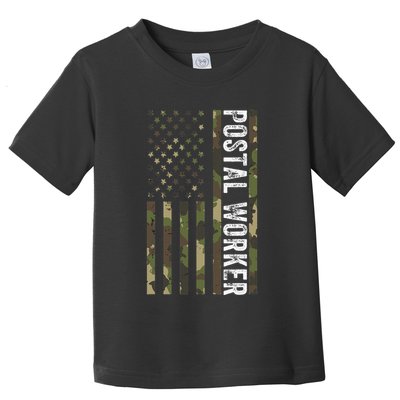 Postal Worker Camouflage American Flag Us Postal Service Toddler T-Shirt