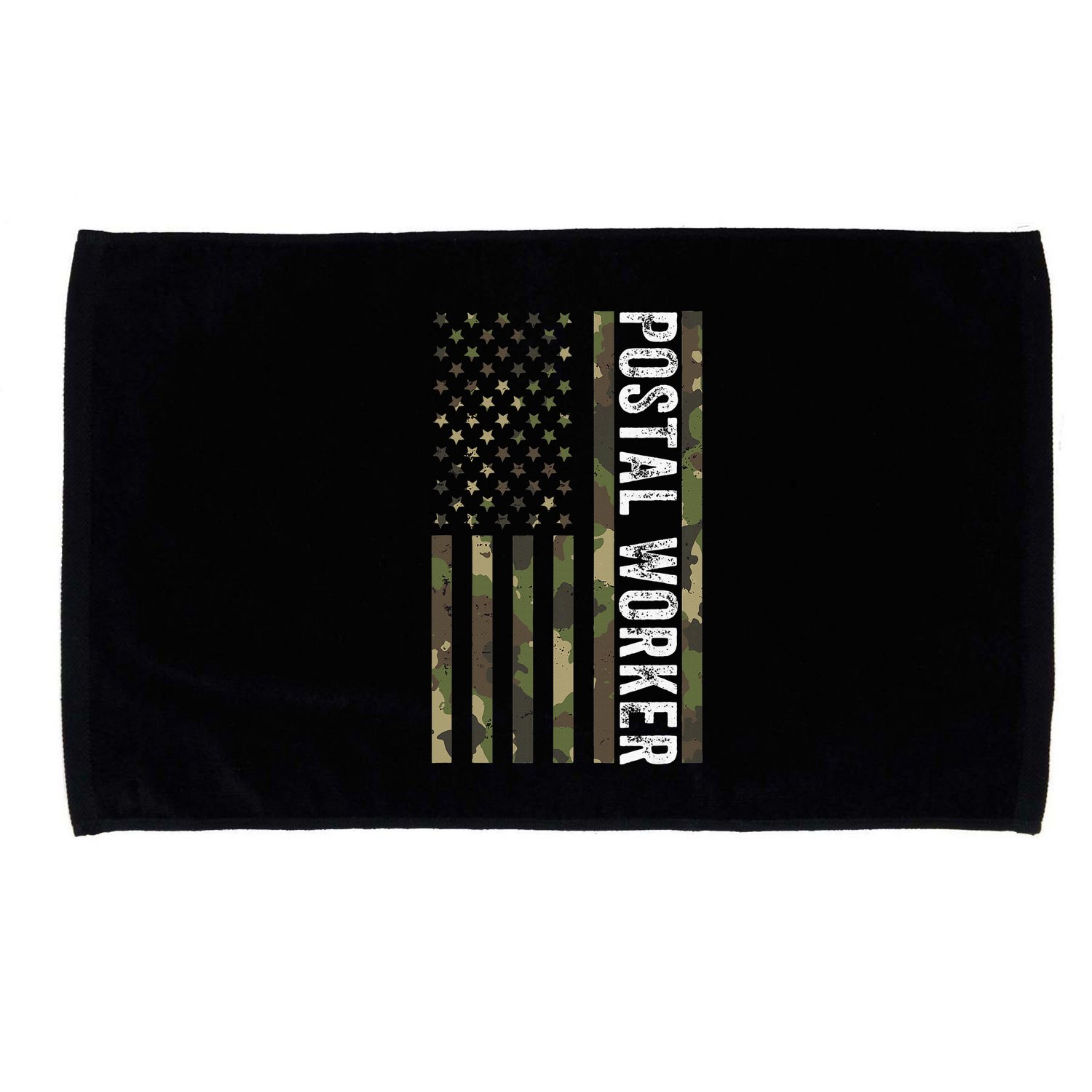 Postal Worker Camouflage American Flag Us Postal Service Microfiber Hand Towel