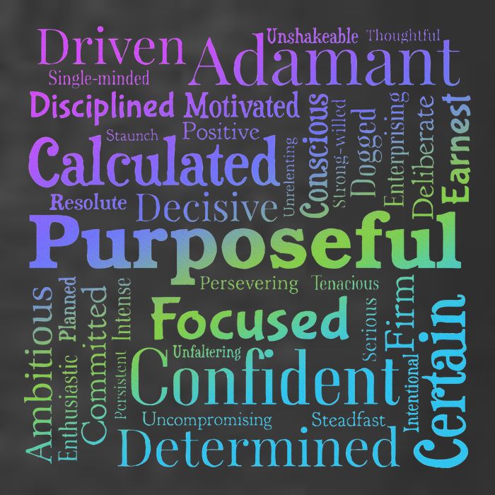 Purposeful Word Cloud Art Achiever Motivation Inspirational T-Shirt