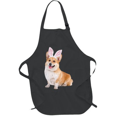 Pembroke Welsh Corgi Wearing Easter Bunny Ears Dog Apron