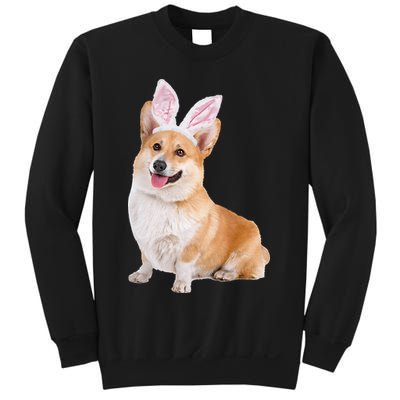 Pembroke Welsh Corgi Wearing Easter Bunny Ears Dog Sweatshirt