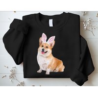 Pembroke Welsh Corgi Wearing Easter Bunny Ears Dog Sweatshirt