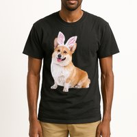 Pembroke Welsh Corgi Wearing Easter Bunny Ears Dog Tall T-Shirt
