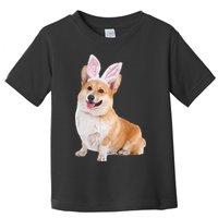 Pembroke Welsh Corgi Wearing Easter Bunny Ears Dog Toddler T-Shirt