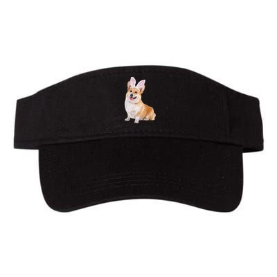 Pembroke Welsh Corgi Wearing Easter Bunny Ears Dog Visor