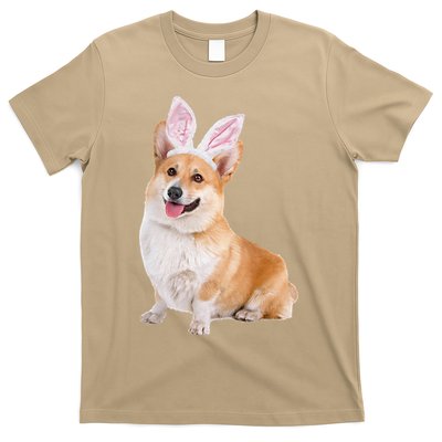 Pembroke Welsh Corgi Wearing Easter Bunny Ears Dog T-Shirt