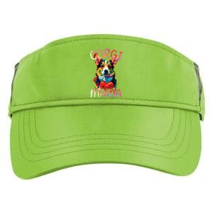 Pembroke Welsh Corgi Lover Mama Pop Art Corgi Mom Funny Gift Adult Drive Performance Visor