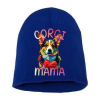 Pembroke Welsh Corgi Lover Mama Pop Art Corgi Mom Funny Gift Short Acrylic Beanie