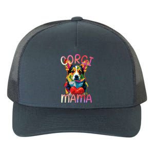 Pembroke Welsh Corgi Lover Mama Pop Art Corgi Mom Funny Gift Yupoong Adult 5-Panel Trucker Hat