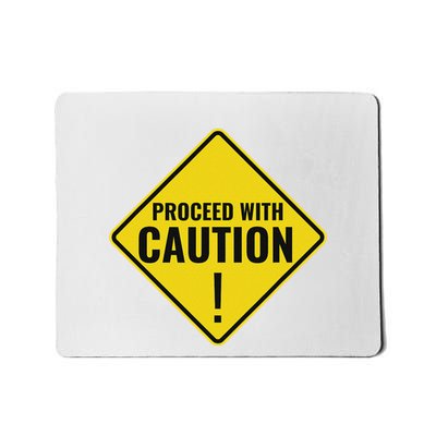 Proceed With Caution Road Traffic Signal Light Rules Mousepad