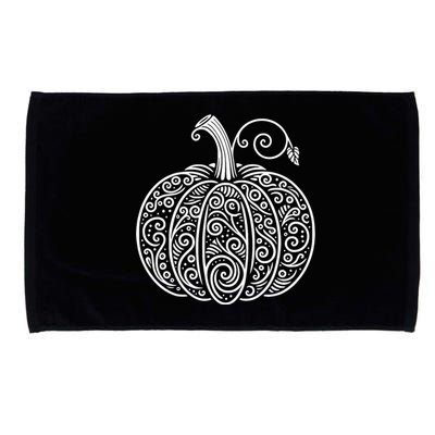 Pumpkin Women Cute Autumn Fall Thanksgiving Halloween Microfiber Hand Towel